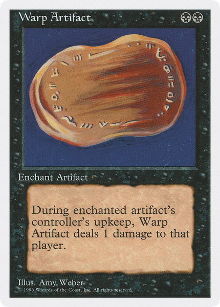 Warp Artifact trading card from Introductory Two-Player Set Warp Artifact - Introductory Two-Player Set Magic: The Gathering trading card