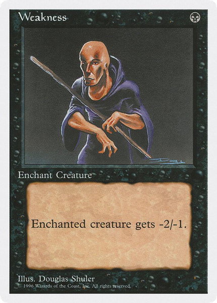 Weakness trading card from Introductory Two-Player Set Weakness - Introductory Two-Player Set Magic: The Gathering trading card