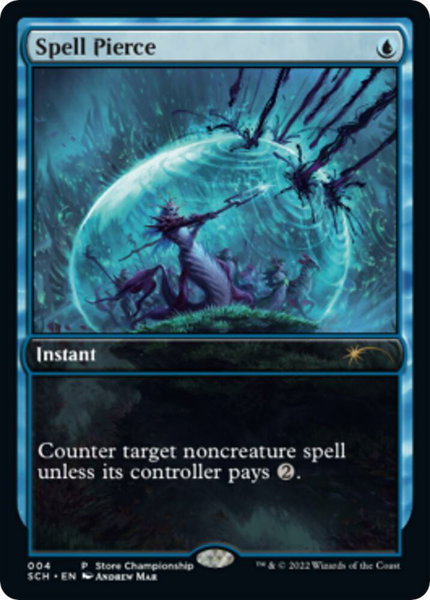 Spell Pierce trading card from Game Day & Store Championship Promos Spell Pierce - Game Day & Store Championship Promos Magic: The Gathering trading card