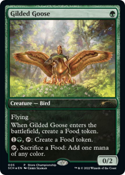 Gilded Goose trading card from Game Day & Store Championship Promos Gilded Goose - Game Day & Store Championship Promos Magic: The Gathering trading card