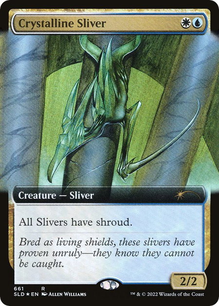 Crystalline Sliver (Extended Art) - Secret Lair Drop Series Magic: The Gathering trading card