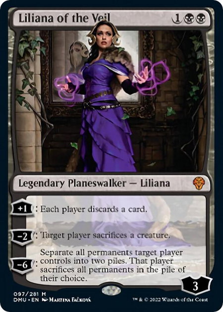 Liliana of the Veil - Dominaria United Magic: The Gathering trading card