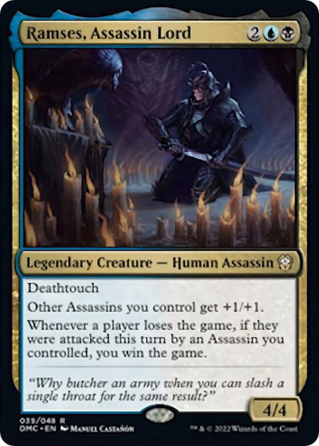 Ramses, Assassin Lord - Commander: Dominaria United Magic: The Gathering trading card