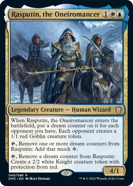 Rasputin, the Oneiromancer - Commander: Dominaria United Magic: The Gathering trading card