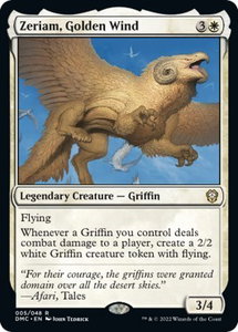 Zeriam, Golden Wind - Commander: Dominaria United (DMC) #5 - Rare Magic: The Gathering Trading Card