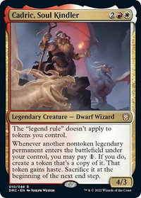 Cadric, Soul Kindler - Commander: Dominaria United (DMC) #10 - Rare Magic: The Gathering Trading Card