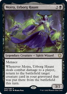 Moira, Urborg Haunt - Commander: Dominaria United (DMC) #6 - Rare Magic: The Gathering Trading Card