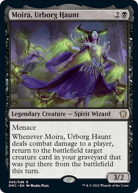 Moira, Urborg Haunt - Commander: Dominaria United Magic: The Gathering trading card
