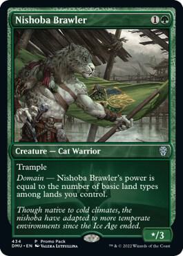 Nishoba Brawler trading card from Promo Pack: Dominaria United Nishoba Brawler - Promo Pack: Dominaria United Magic: The Gathering trading card