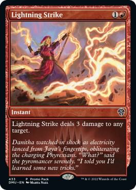 Lightning Strike - Promo Pack: Dominaria United Magic: The Gathering trading card