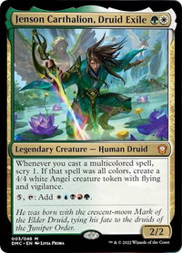 Jenson Carthalion, Druid Exile - Commander: Dominaria United (DMC) #3 - Mythic Magic: The Gathering Trading Card