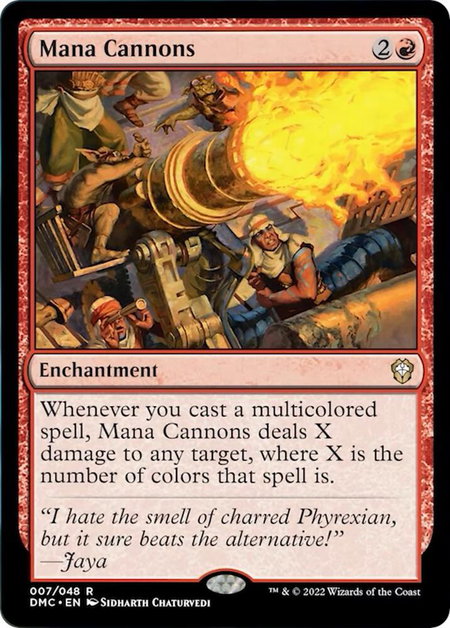Mana Cannons - Commander: Dominaria United Magic: The Gathering trading card