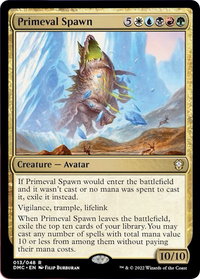 Primeval Spawn - Commander: Dominaria United (DMC) #13 - Rare Magic: The Gathering Trading Card