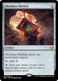 Obsidian Obelisk - Commander: Dominaria United (DMC) #18 - Rare Magic: The Gathering Trading Card
