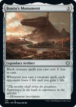 Bontu's Monument trading card from Commander: Dominaria United Bontu's Monument - Commander: Dominaria United Magic: The Gathering trading card
