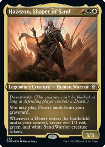 Hazezon, Shaper of Sand (Foil Etched) - Commander: Dominaria United (DMC) #54 - Rare Magic: The Gathering Trading Card