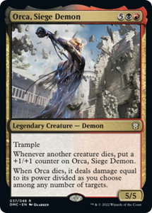 Orca, Siege Demon - Commander: Dominaria United (DMC) #37 - Rare Magic: The Gathering Trading Card