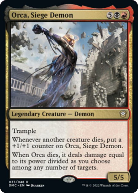 Orca, Siege Demon - Commander: Dominaria United Magic: The Gathering trading card