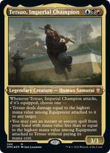 Tetsuo, Imperial Champion (Foil Etched) - Commander: Dominaria United (DMC) #66 - Mythic Rare Magic: The Gathering Trading Card