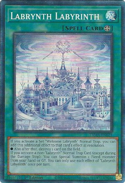 Labrynth Labyrinth (CR) trading card from Tactical Masters Labrynth Labyrinth (CR) - Tactical Masters YuGiOh trading card