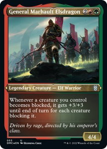General Marhault Elsdragon (Foil Etched) - Commander: Dominaria United (DMC) #53 - Uncommon Magic: The Gathering Trading Card