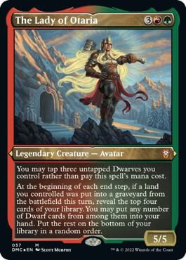 The Lady of Otaria (Foil Etched) - Commander: Dominaria United Magic: The Gathering trading card