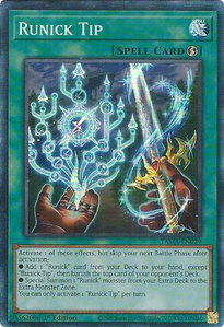 Runick Tip (CR) - Tactical Masters (TAMA) #TAMA-EN029 - Collector's Rare YuGiOh Trading Card