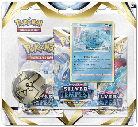 Silver Tempest 3 Pack Blister [Manaphy] - SWSH12: Silver Tempest Pokémon trading card