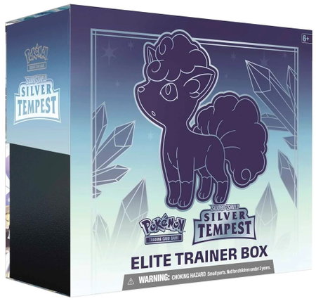 Silver Tempest Elite Trainer Box trading card from SWSH12: Silver Tempest Silver Tempest Elite Trainer Box - SWSH12: Silver Tempest Pokémon trading card