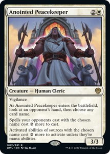 Anointed Peacekeeper - Dominaria United (DMU) #2 - Rare Magic: The Gathering Trading Card
