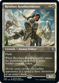 Resolute Reinforcements - Promo Pack: Dominaria United (PPDMU) #430 - Uncommon Magic: The Gathering Trading Card