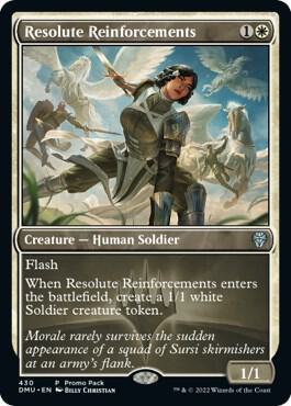 Resolute Reinforcements - Promo Pack: Dominaria United Magic: The Gathering trading card