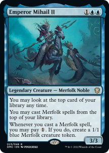 Emperor Mihail II - Commander: Dominaria United (DMC) #23 - Rare Magic: The Gathering Trading Card