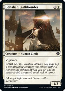 Benalish Faithbonder - Dominaria United (DMU) #7 - Common Magic: The Gathering Trading Card