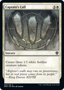 Captain's Call - Dominaria United (DMU) #9 - Common Magic: The Gathering Trading Card