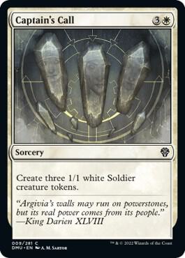 Captain's Call trading card from Dominaria United Captain's Call - Dominaria United Magic: The Gathering trading card