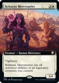 Robaran Mercenaries (Extended Art) - Commander: Dominaria United (DMC) #72 - Rare Magic: The Gathering Trading Card