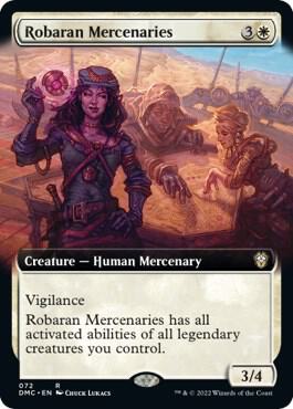 Robaran Mercenaries (Extended Art) - Commander: Dominaria United Magic: The Gathering trading card