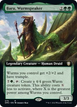 Baru, Wurmspeaker (Extended Art) - Commander: Dominaria United Magic: The Gathering trading card