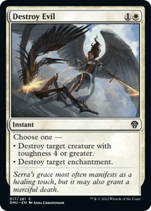 Destroy Evil - Dominaria United (DMU) #17 - Common Magic: The Gathering Trading Card