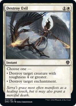 Destroy Evil - Dominaria United Magic: The Gathering trading card