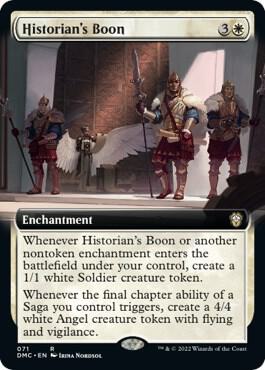 Historian's Boon (Extended Art) - Commander: Dominaria United Magic: The Gathering trading card
