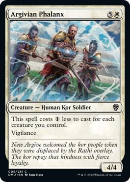 Argivian Phalanx - Dominaria United Magic: The Gathering trading card
