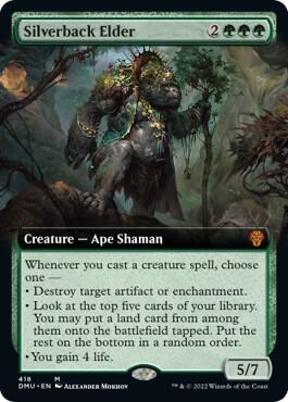 Silverback Elder (Extended Art) - Dominaria United Magic: The Gathering trading card