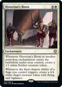 Historian's Boon - Commander: Dominaria United (DMC) #21 - Rare Magic: The Gathering Trading Card