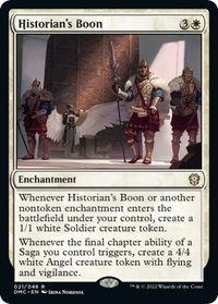 Historian's Boon - Commander: Dominaria United (DMC) #21 - Rare Magic: The Gathering Trading Card