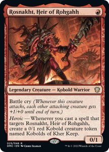 Rosnakht, Heir of Rohgahh - Commander: Dominaria United (DMC) #25 - Rare Magic: The Gathering Trading Card