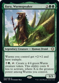 Baru, Wurmspeaker - Commander: Dominaria United (DMC) #26 - Rare Magic: The Gathering Trading Card