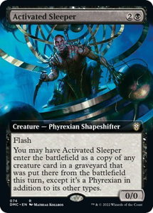 Activated Sleeper (Extended Art) - Commander: Dominaria United (DMC) #74 - Rare Magic: The Gathering Trading Card
