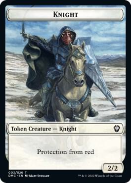 Knight Token - Commander: Dominaria United Magic: The Gathering trading card